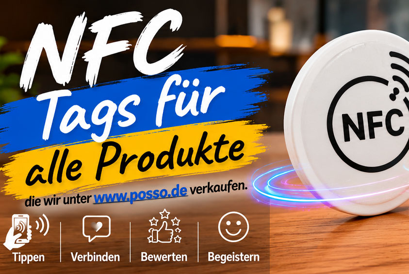 NFC für alle Produkte: NFC-Aufsteller & Werbeträger mit NFC Image