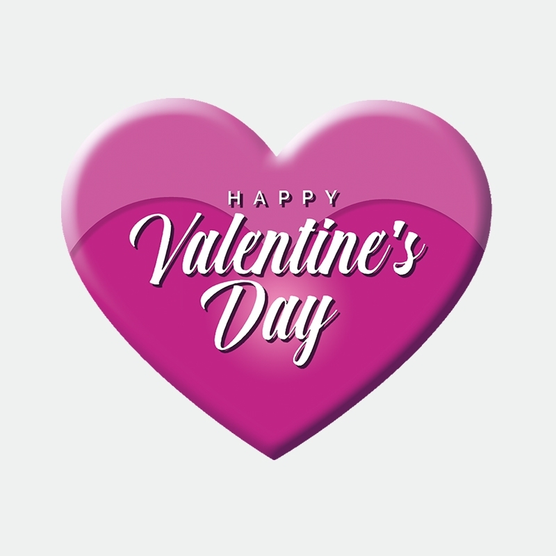 Valentines Day Herz Aufkleber Werbung Schaufenster Beschriftung
