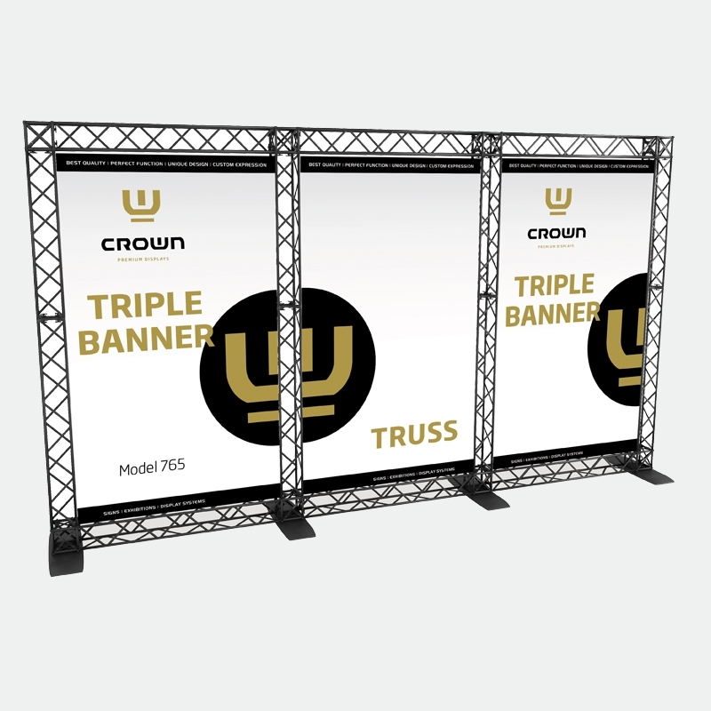 Crown Truss TRIPLE BANNER