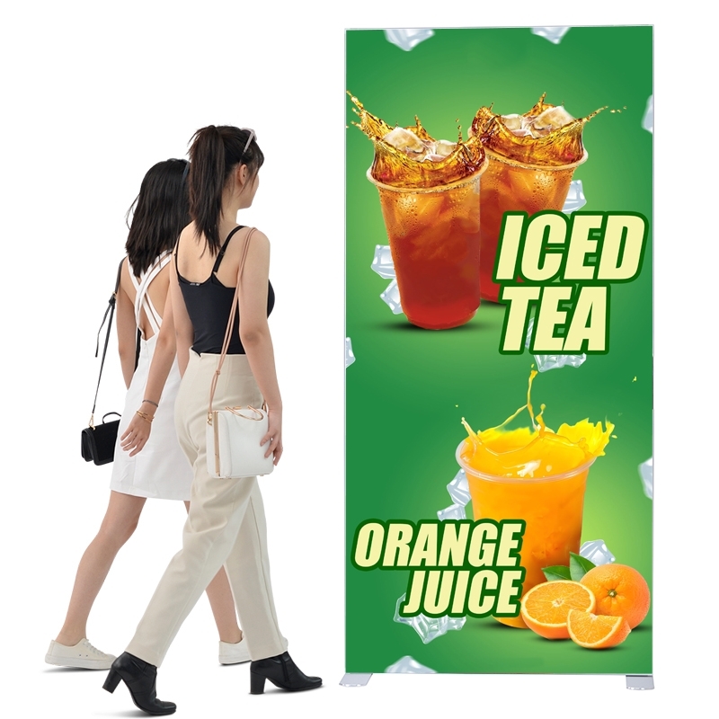 LED Messewand B 100 x H 200 cm - Front und Rückseite bedruckt