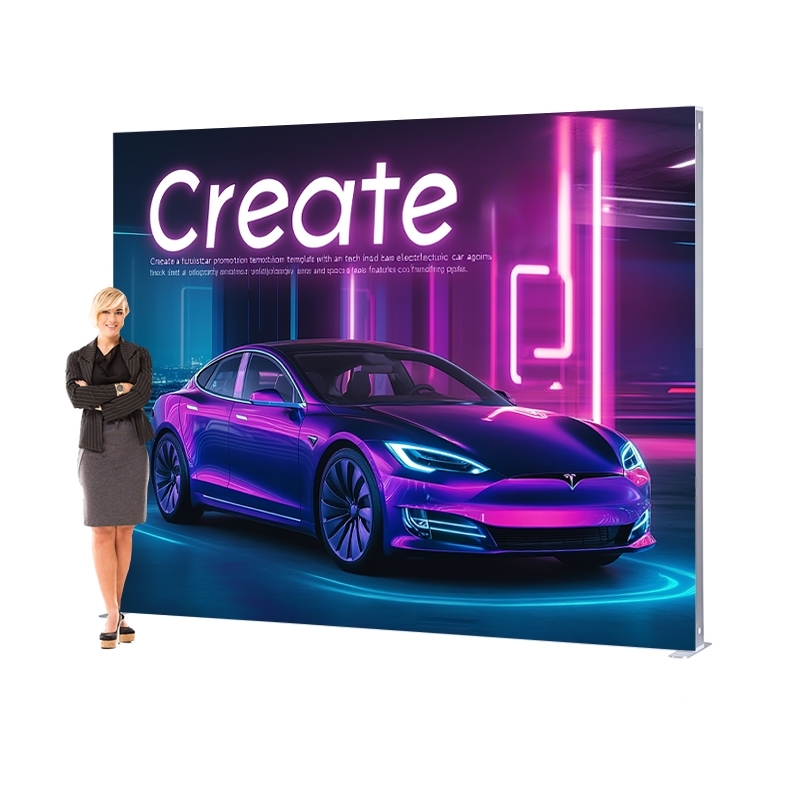 LED Lightbox Messewand 300x250 - In Action
