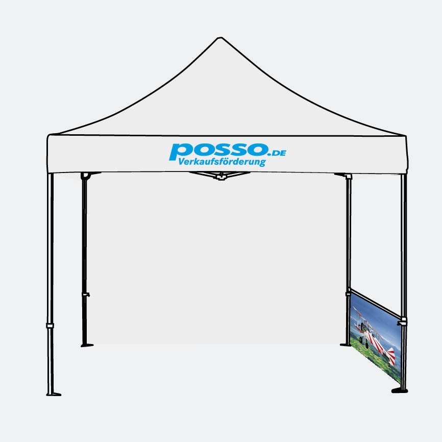 Faltzelt Seitenwand halb 3 m 