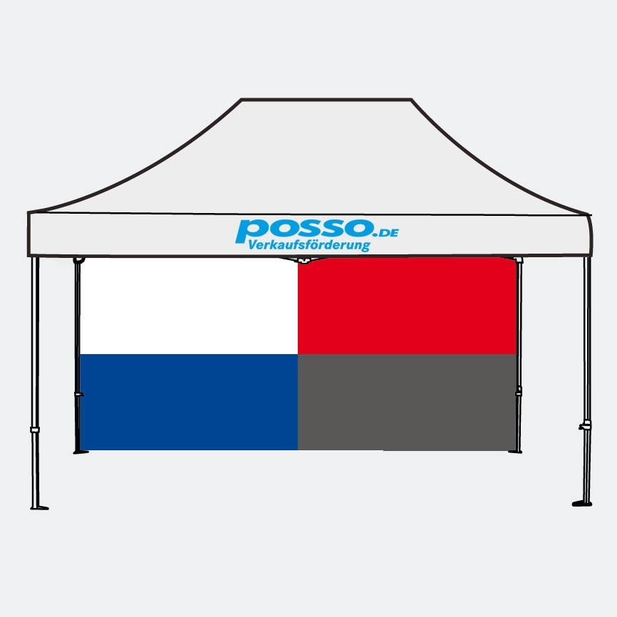 Faltzelt Seitenwand 4,5 m