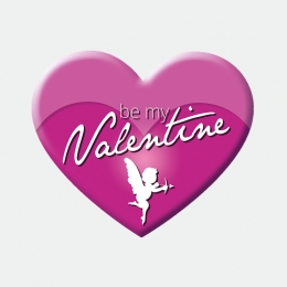 Be My Valentine Herz Aufkleber Werbung Schaufenster Beschriftung