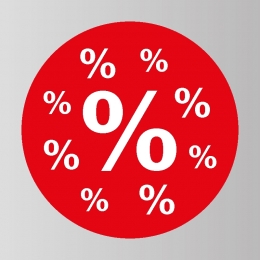 Sale Aufkleber - PROZENTE