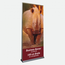 Business Bannerdisplay 100 cm, Doppelseitig