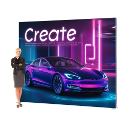 LED Lightbox Messewand 300x250 - In Action