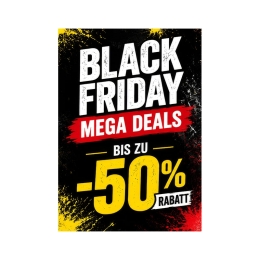 Poster DIN A1 - Black Friday - MEGA DEALS