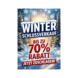 Poster DIN A1 - Winter Sale