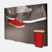 Premium Faltdisplay 3x3 gerade mit Transportcontainer