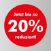 Sale Aufkleber - Jetzt bis zu 20% reduziert