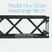 Crown Truss Modul 15x15 gerade 180 cm