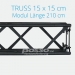 Crown Truss Modul 15x15 gerade 210 cm