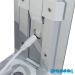 LED Messewand B 100 x H 200 cm - Profil - Verkabelung mit Magnetkontakt
