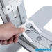 LED Messewand B 100 x H 200 cm - Profil - Spannverbinder