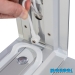 LED Messewand B 200 x H 200 cm -  Kabel magnetisch