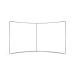 Textilwand Messe GEBOGEN mit Zipper - 400x230cm - Werbewand mit Stoffbespannung