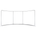Textilwand Messe GEBOGEN mit Zipper - 600x230cm - Werbewand mit Stoffbespannung