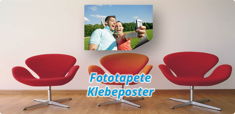 Fototapete - Klebeposter