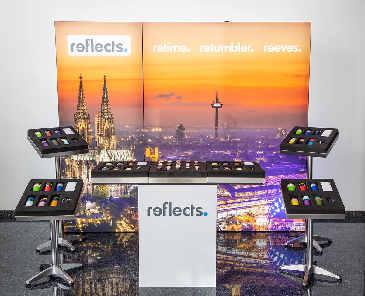 LED Messestand Tex.Connect von Reflects.