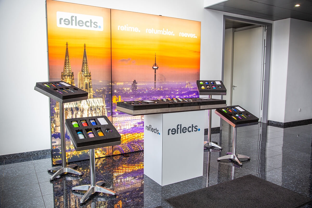 LED Messestand Tex.Connect von Reflects.